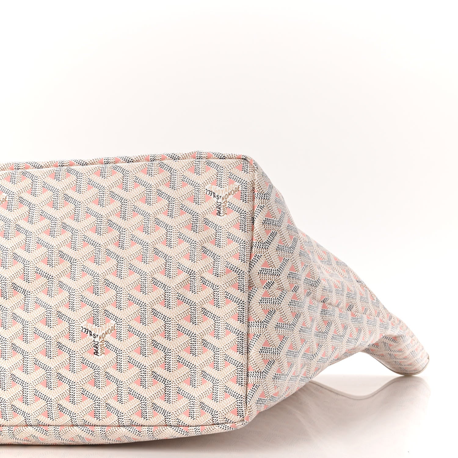 Goyard Goyardine Saint Louis Claire Voie GM White Pink 10 of 11