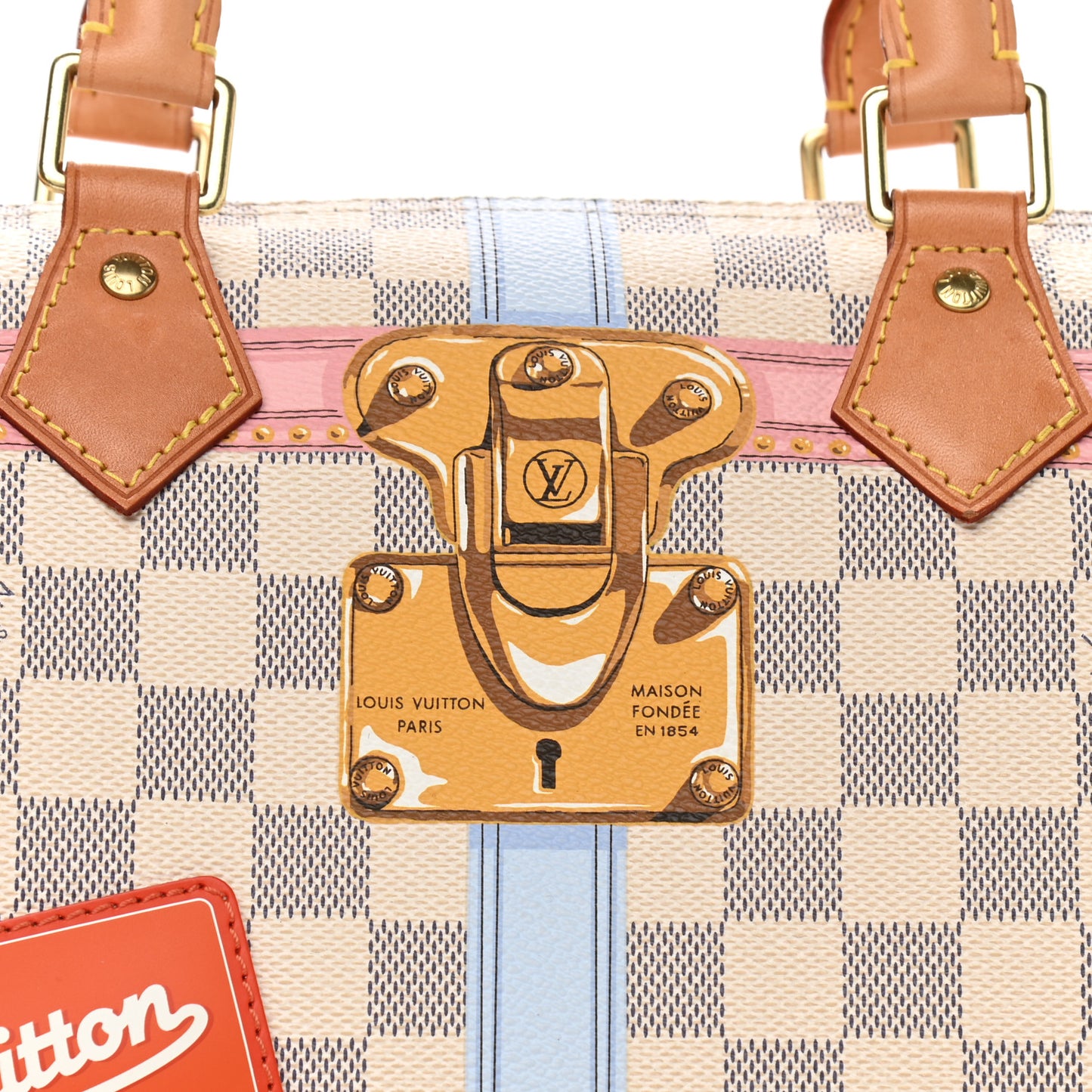 Damier Azur Summer Trunks Speedy Bandouliere 30
