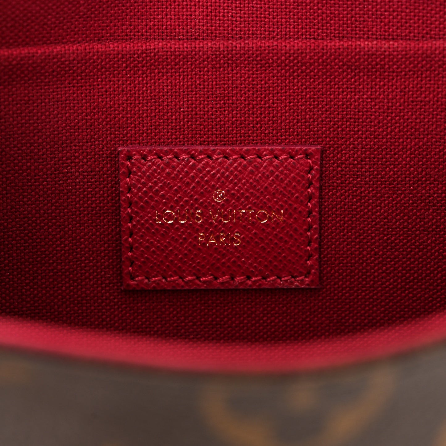 Monogram Pochette Felicie Chain Wallet Fuchsia