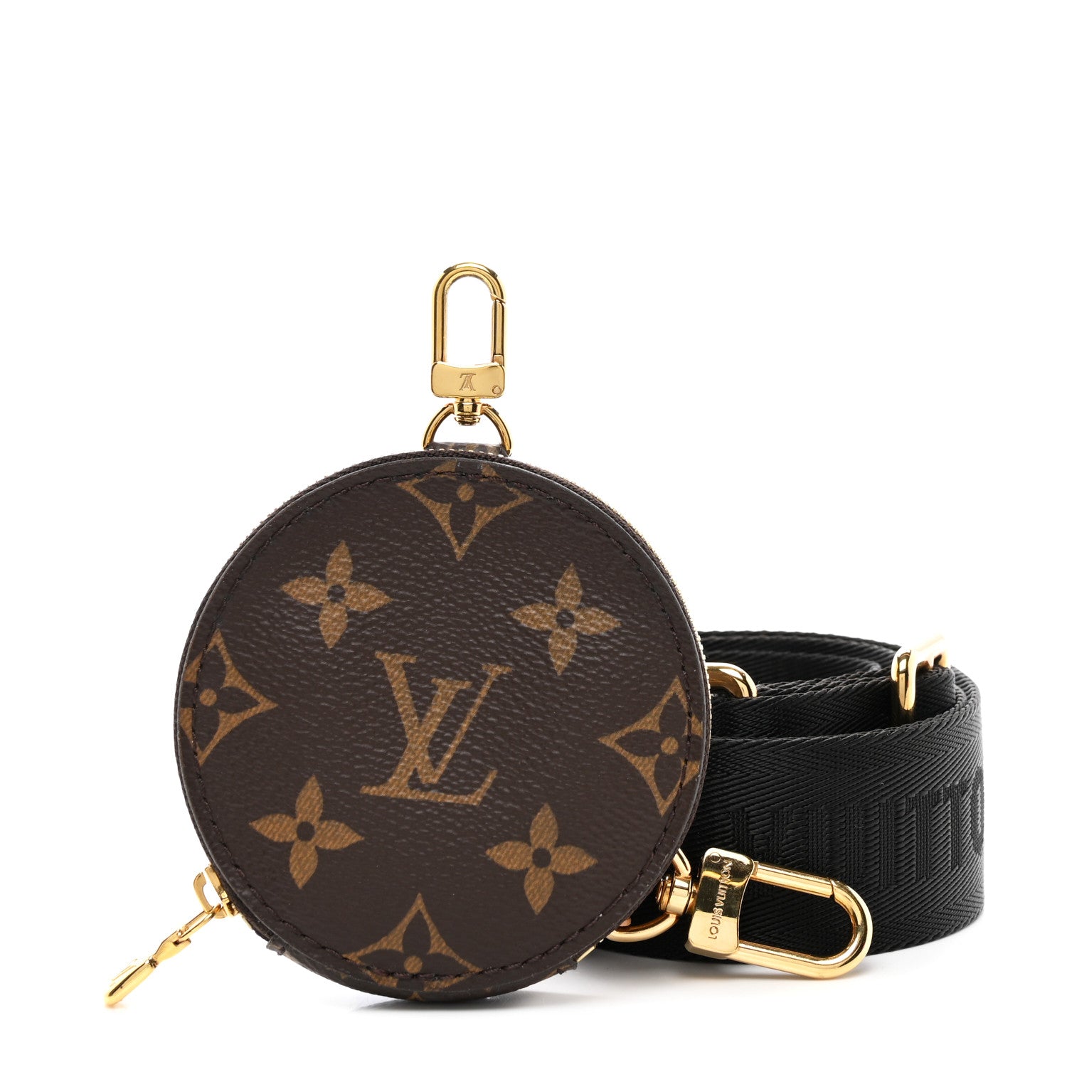 Louis Vuitton Monogram Multi Pochette Accessories Bandouliere Shoulder Strap Black 1 of 5