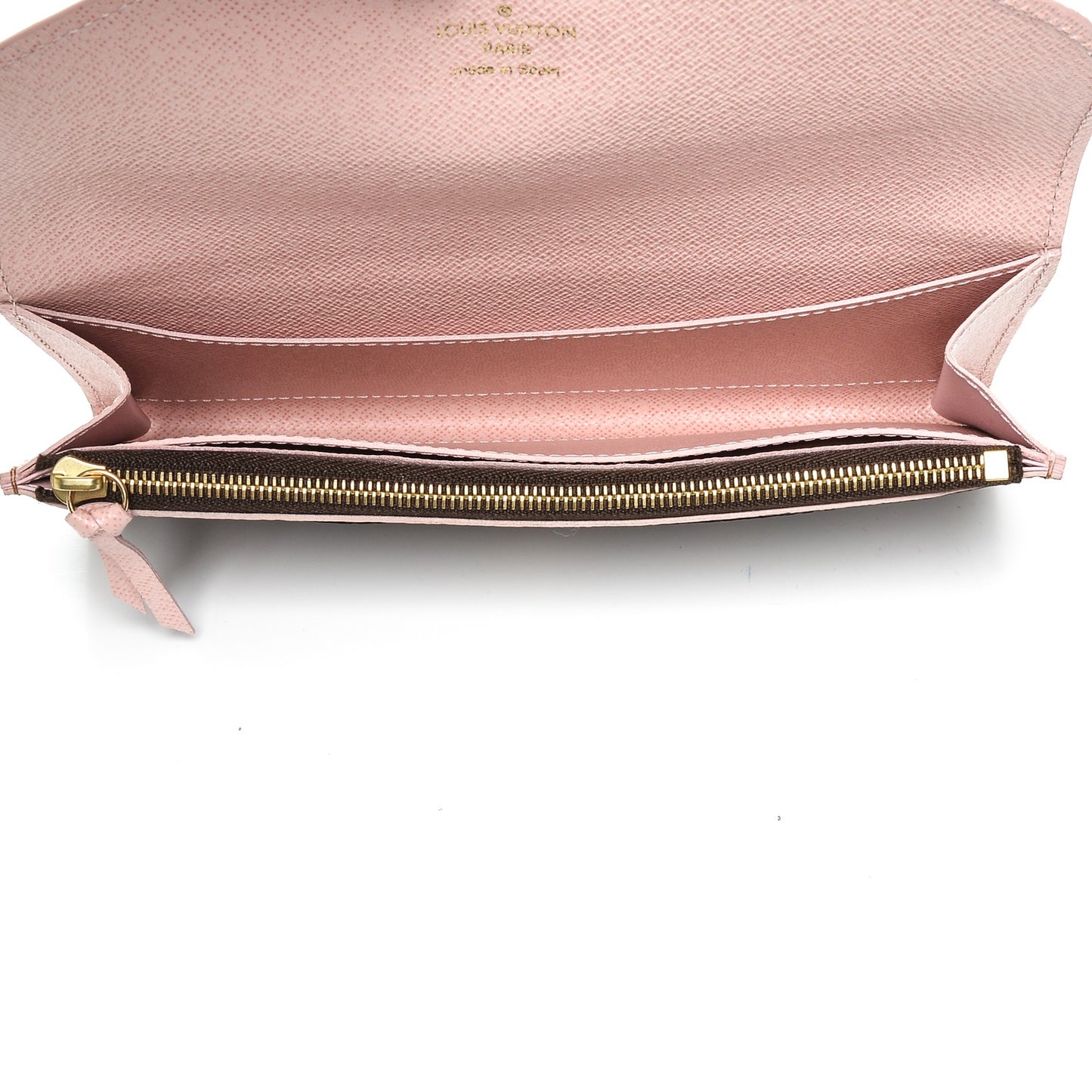 Damier Ebene Caissa Wallet Rose Ballerine