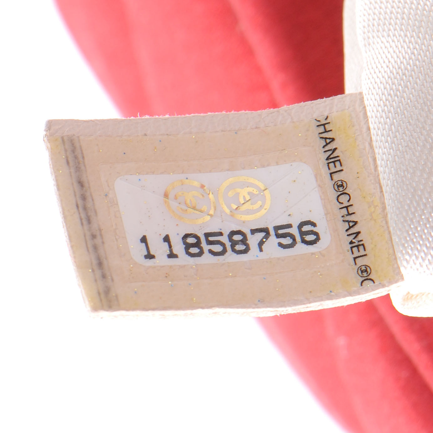 Chanel Satin Flap Clutch Red 7 of 7