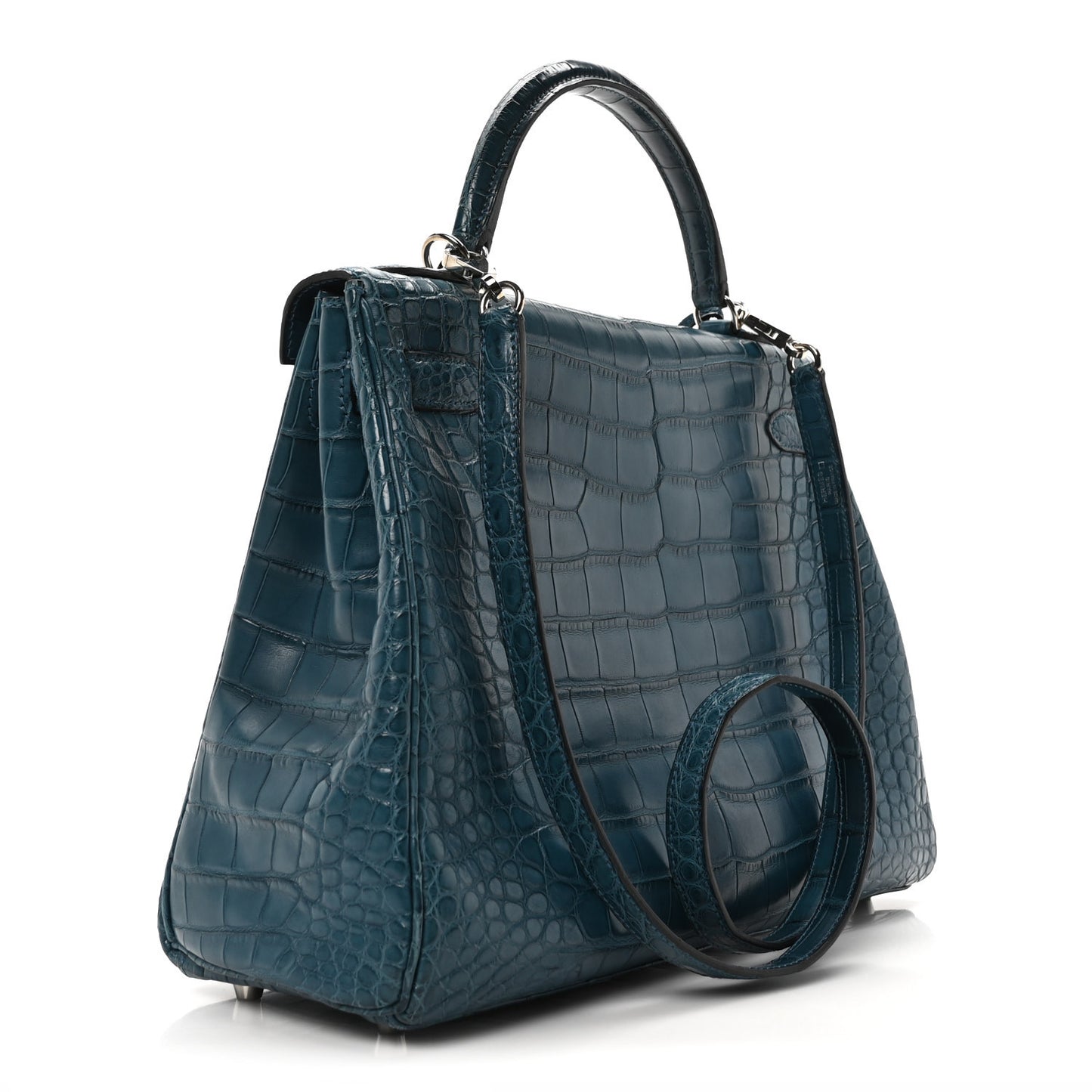 Matte Alligator Kelly Retourne 32 Colvert