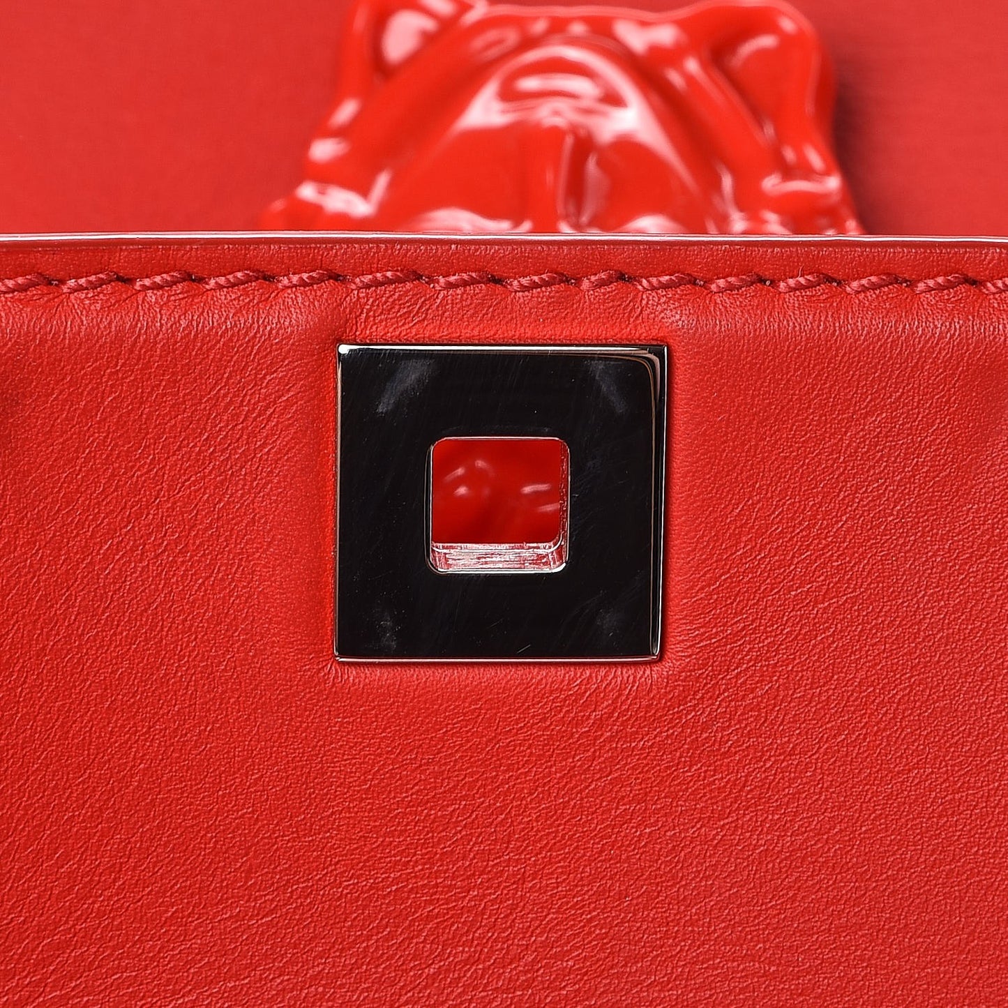 Calfskin Large Palazzo Empire Bag Rockerfeller Red