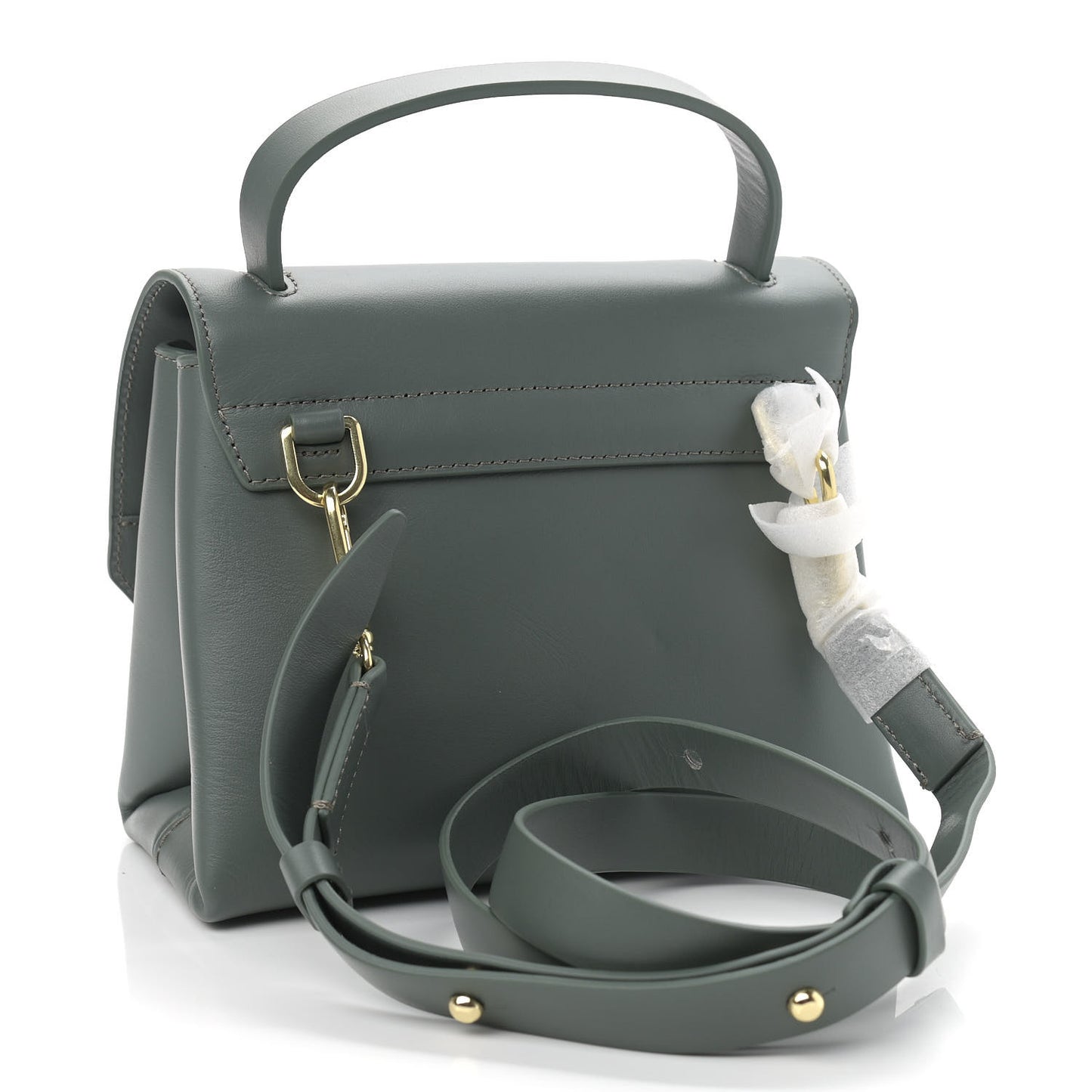 Smooth Calfskin Mini Alix Top Handle Satchel Cactus