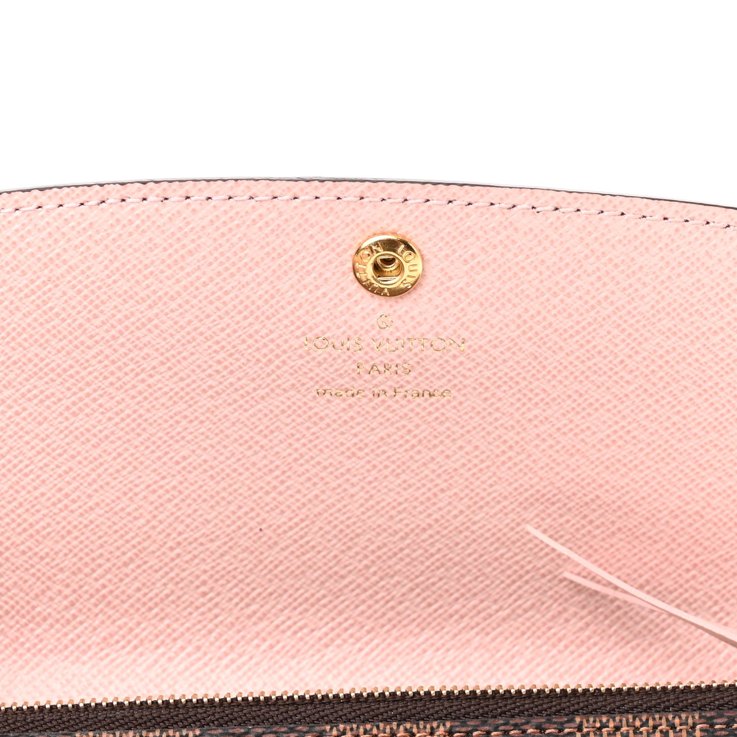 Damier Ebene Emilie Wallet Rose Ballerine