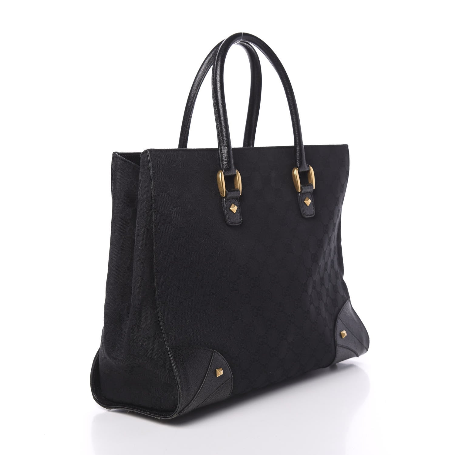 Gucci Monogram Medium Tote Black 3 of 14