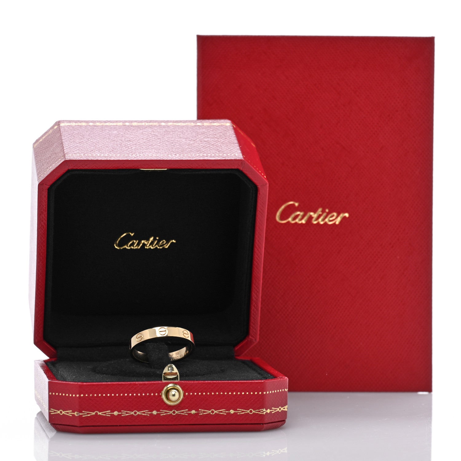 Cartier 18K Yellow Gold 3.5mm LOVE Wedding Band Ring 59 8.75 5 of 5