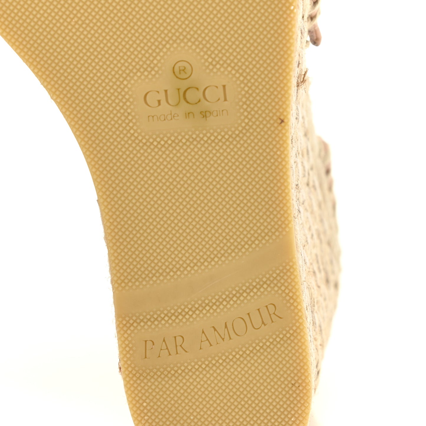 Nappa Matelasse GG Marmont Ankle Wrap Platform 35/120mm Espadrille Wedges 37.5 Skin Rose