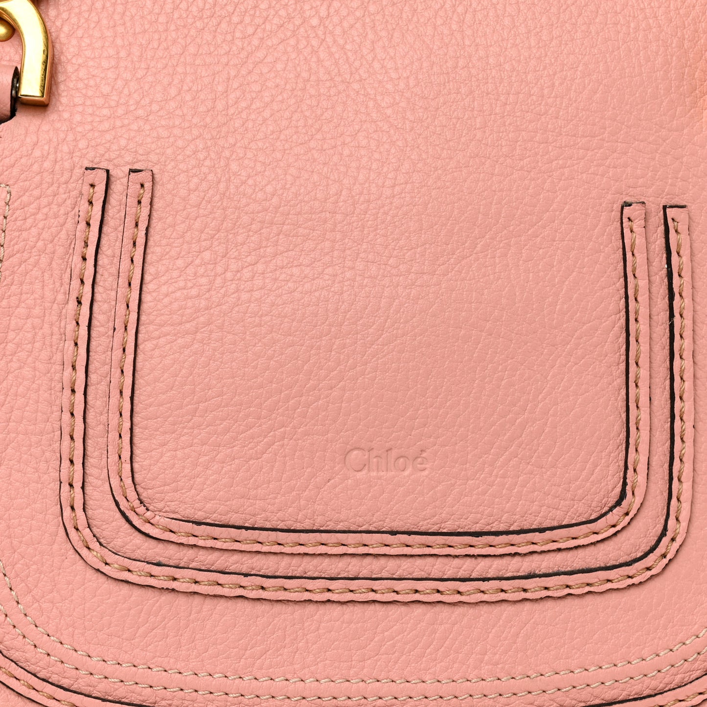 Calfskin Small Marcie Satchel Light Pink