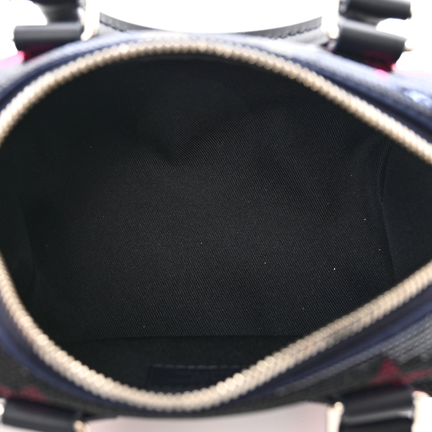 Louis Vuitton Giant Monogram Sequins Speedy Bandouliere 18 Navy Fuchsia 6 of 9