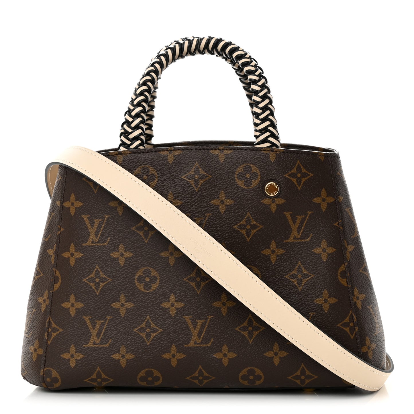 Monogram Braided Montaigne BB Creme Beige