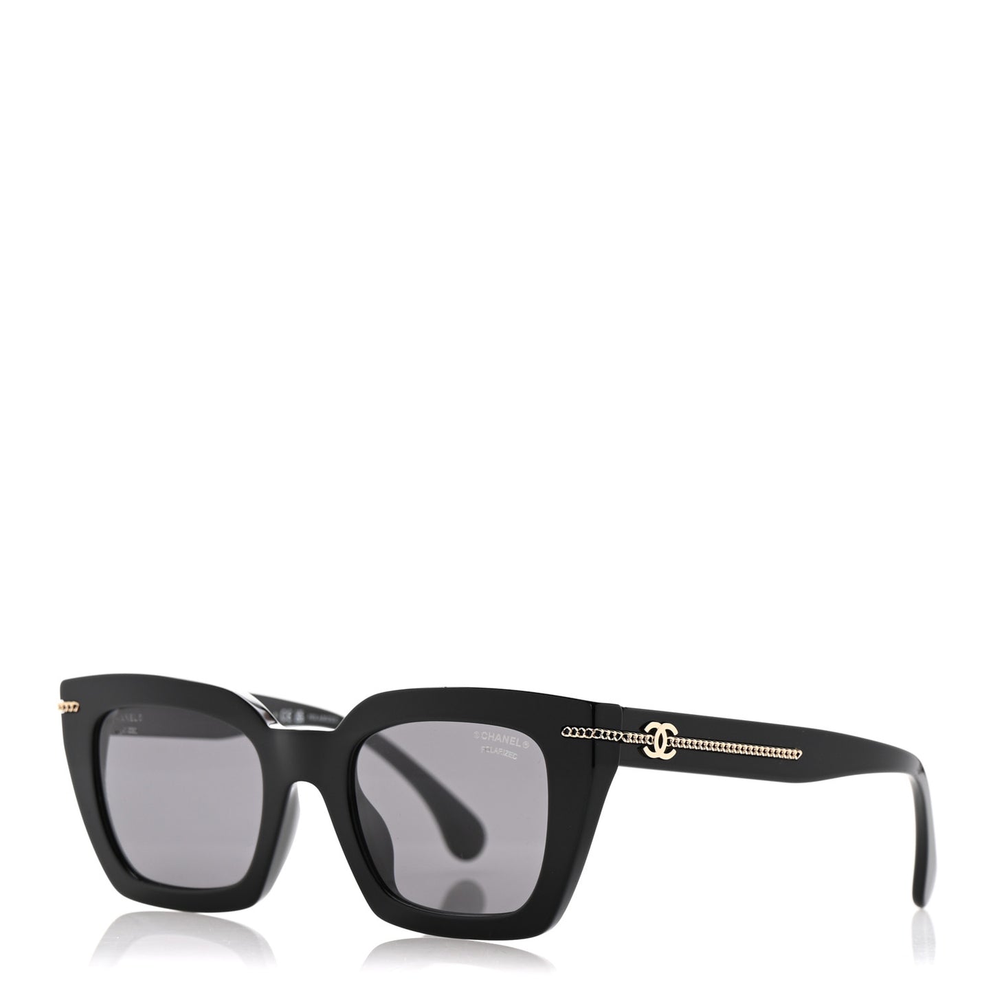 Acetate Square Sunglasses 5509-A Black