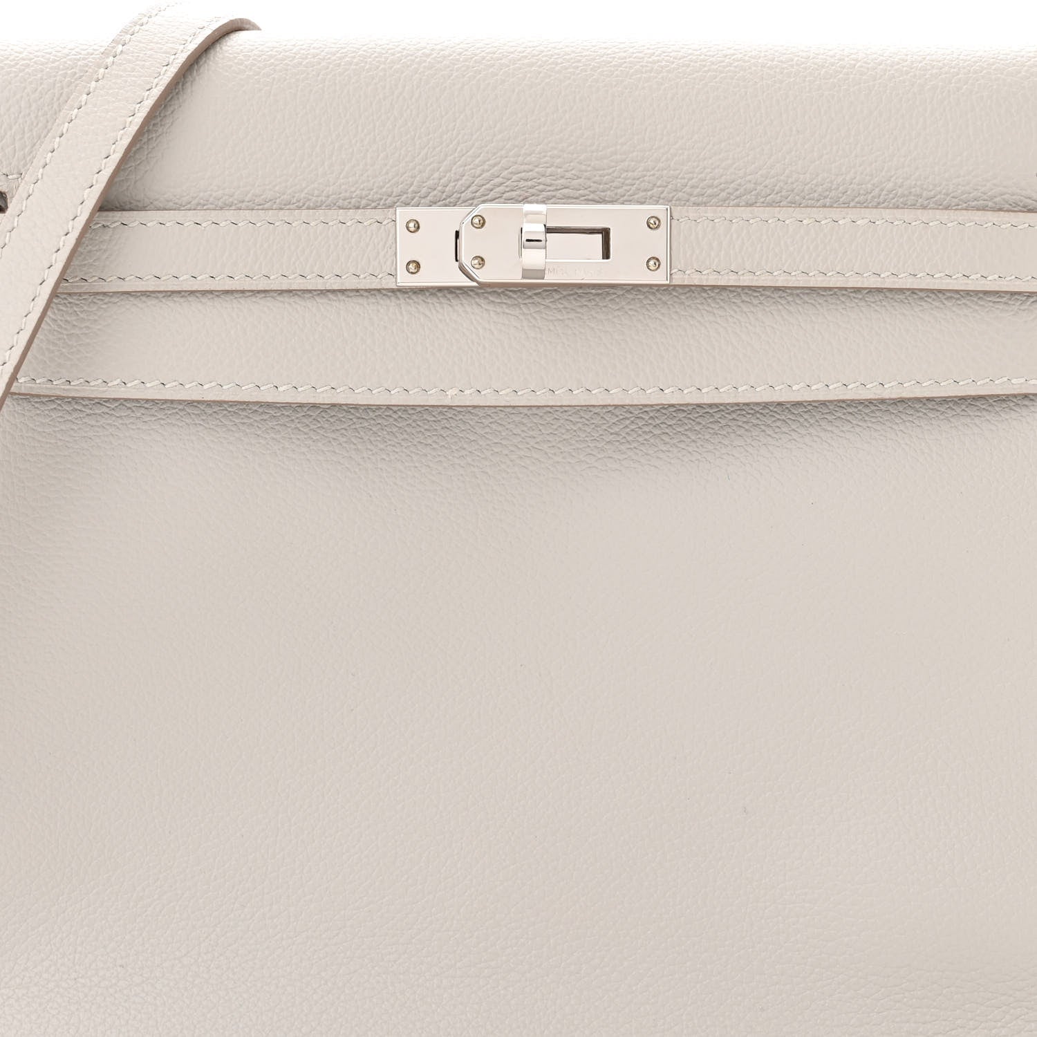 Hermes Evercolor Kelly Danse II Belt Bag Gris Perle 8 of 11