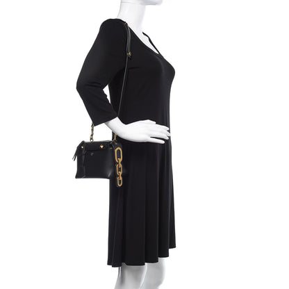 Fendi Vitello Dolce Chain Tail Gold Edition Mini By The Way Boston Bag Black Vintage Gold 3 of 10