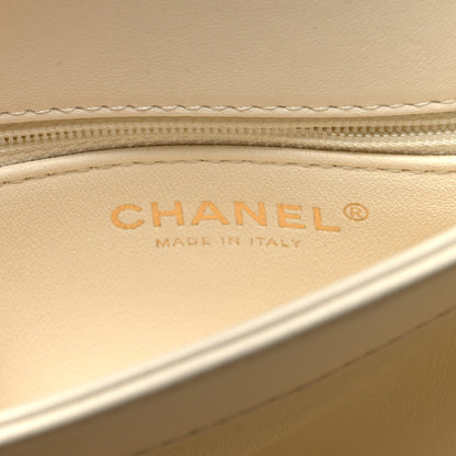 Chanel Lambskin Quilted Small Trendy CC Dual Handle Flap Bag White 7 of 13