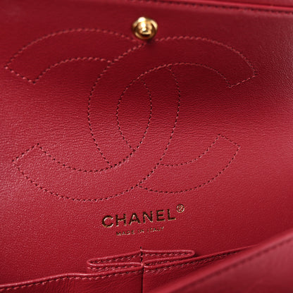 Chanel Metallic Aged Calfskin Chevron Quilted 2.55 Reissue 226 Flap Red 6 of 10