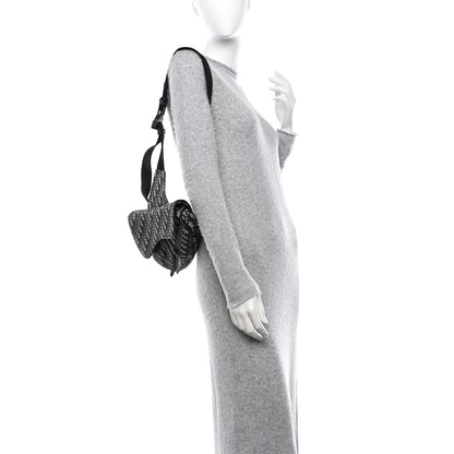 Christian Dior Oblique Mens Saddle Bag Black 2 of 12