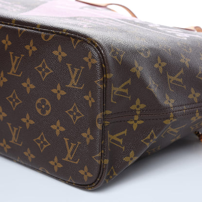 Louis Vuitton Monogram Saint Barth V Neverfull MM Rose Ballerine 8 of 20