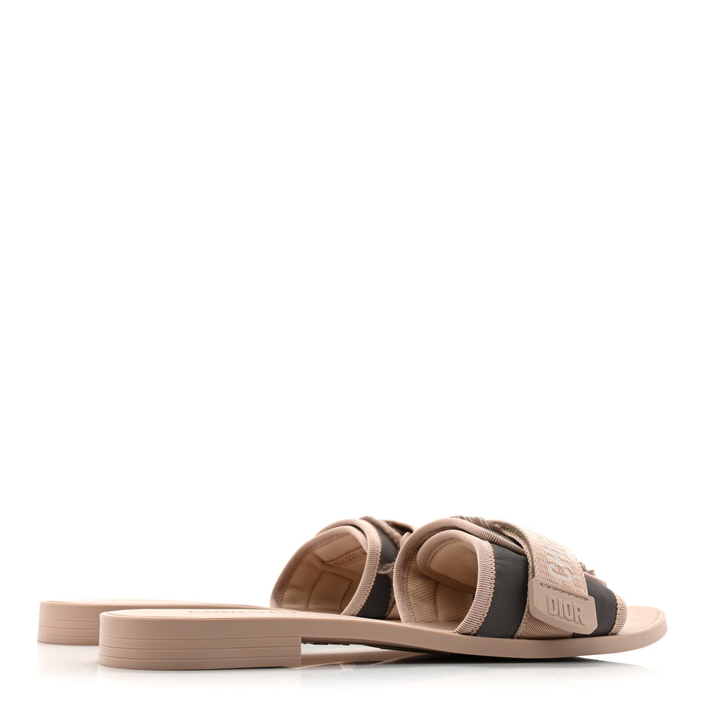 Canvas Nylon Camouflage Dior(e)volution Mule Slide Sandals 41 Nude