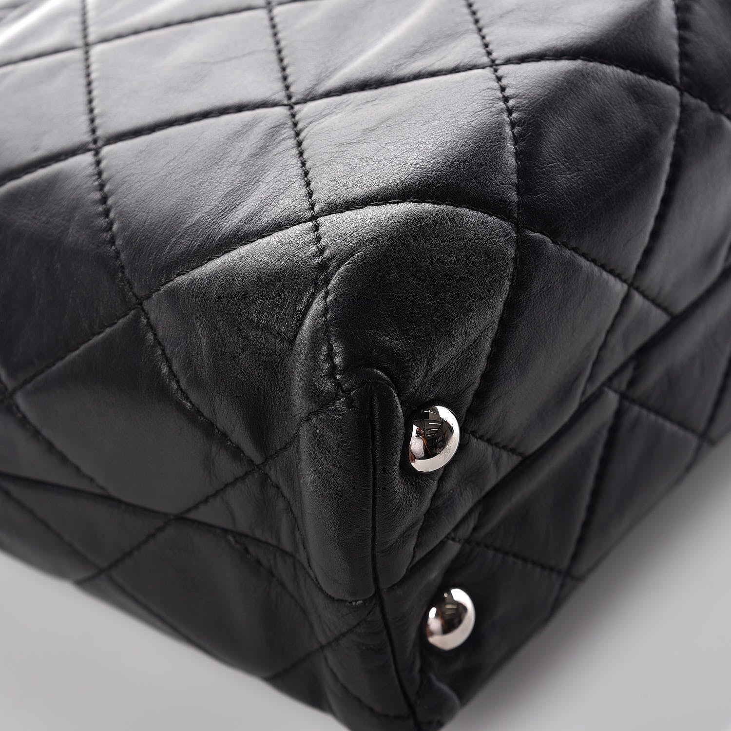 Chanel Calfskin Quilted In The Business North South Tote Black 14 of 14
