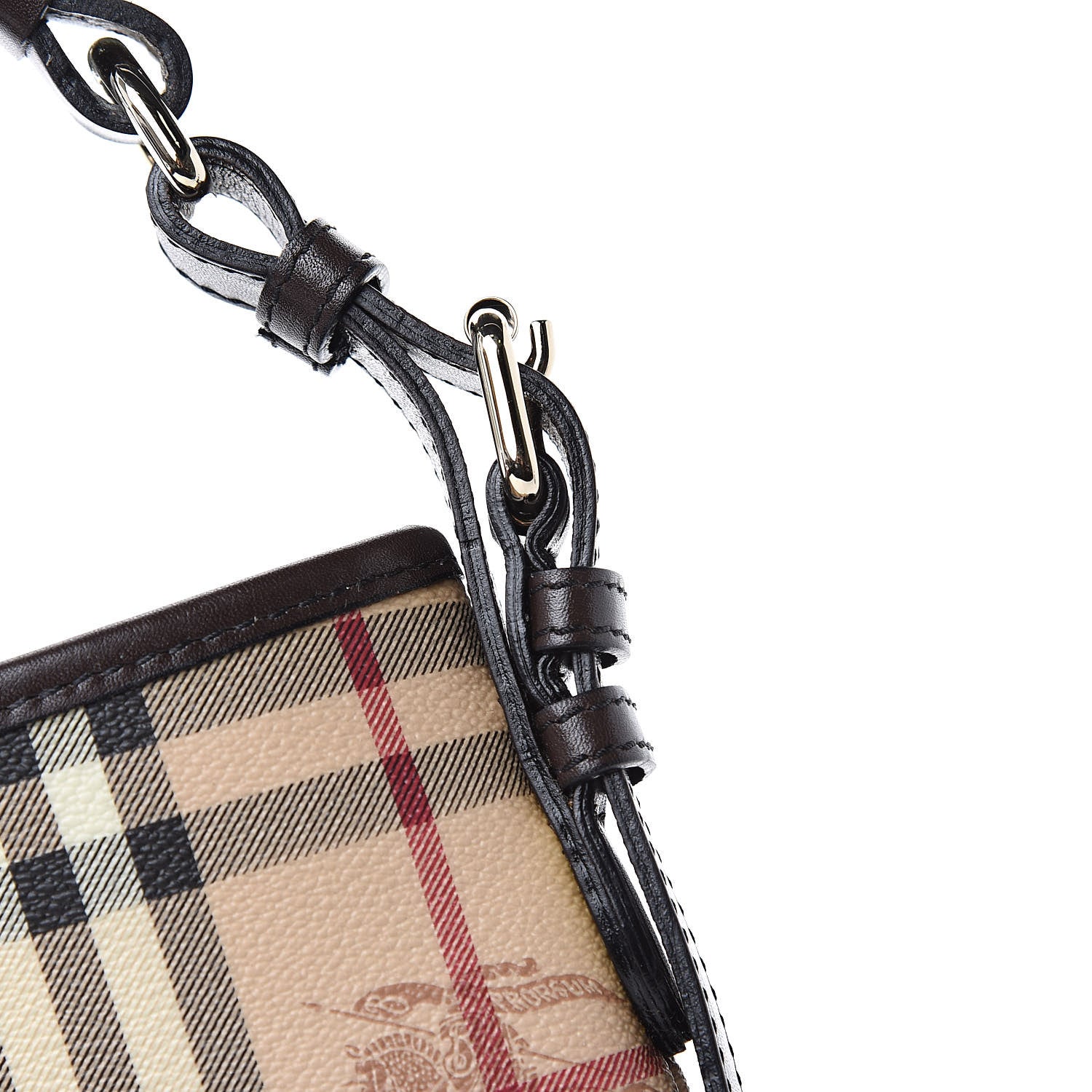 Burberry Haymarket Check Shoulder Bag Chocolate 11 of 11
