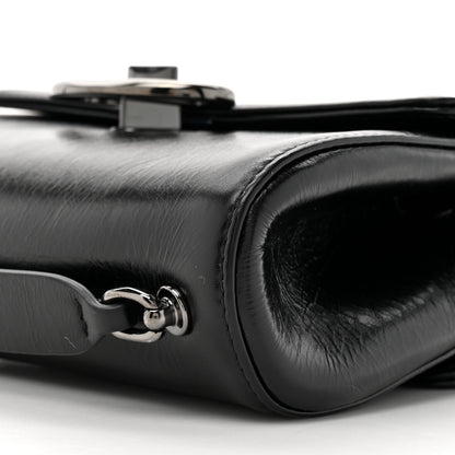 Valentino Garavani Crinkled Calfskin Vlogo Locker Shoulder Bag Black 9 of 12