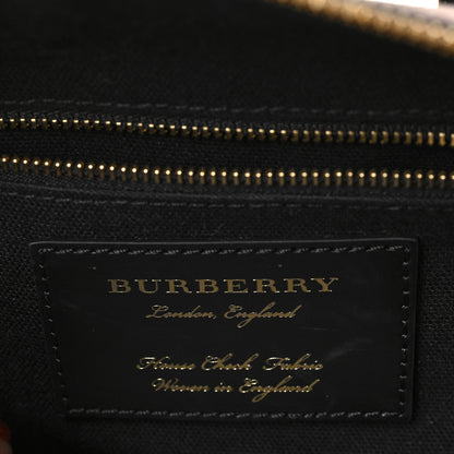 Burberry House Check Derby Calfskin Small Alchester Bowling Bag Honey Tan 6 of 9