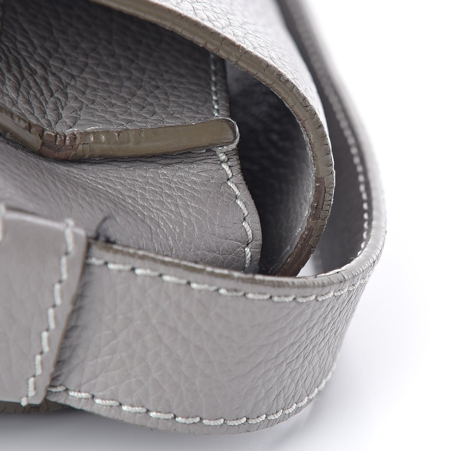 Calfskin Medium Marcie Round Crossbody Bag Cashmere Grey
