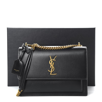 Saint Laurent Calfskin Medium Monogram Sunset Black 11 of 11