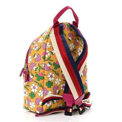 Gucci Canvas Childrens Flower Mushroom Print Backpack 3 of 12