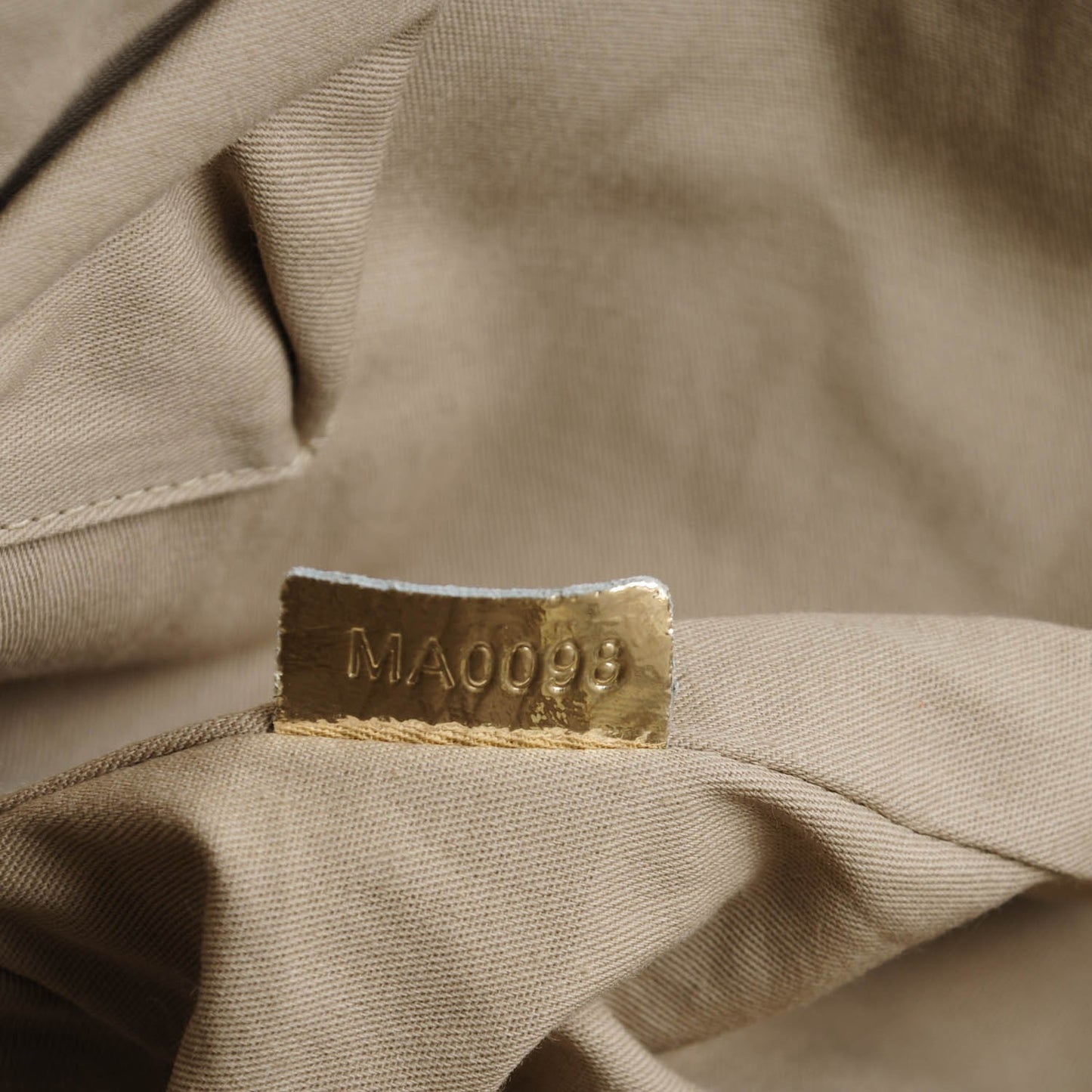 Metallic Calfskin Medium Nightingale Gold