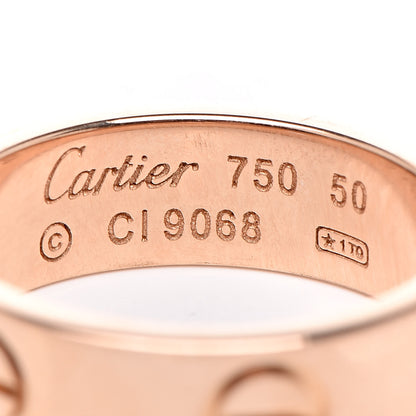 Cartier 18K Pink Gold 5.5mm LOVE Ring 50 5.25 4 of 4