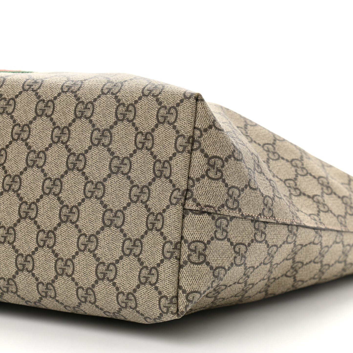 GG Supreme Monogram Medium Ophidia Shopping Tote Brown