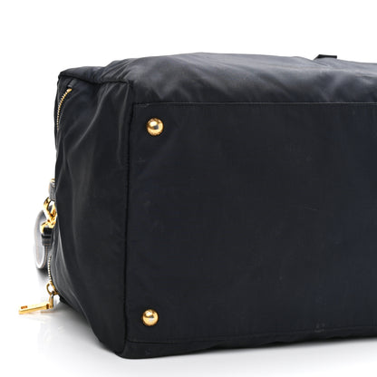 Prada Tessuto Nylon Saffiano Weekender Baltico 9 of 10