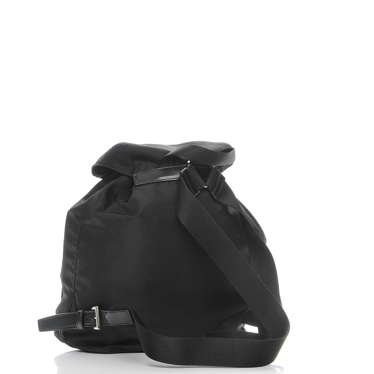 Prada Nylon Vela Medium Cinch Backpack Black 3 of 7