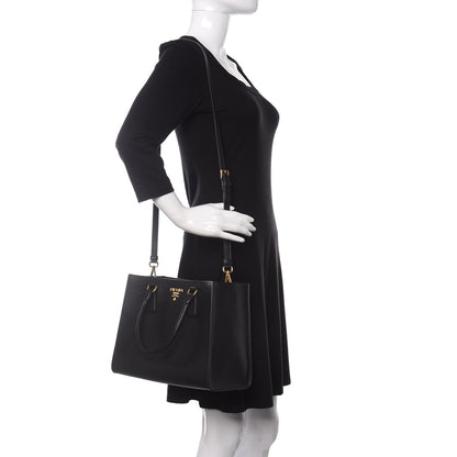 Prada Saffiano Tote Black 2 of 10