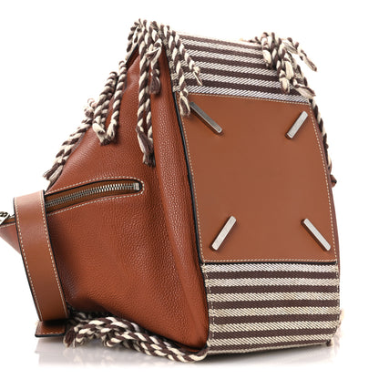 Loewe Calfskin Stripe Medium Hammock Shoulder Bag Tan Brown 9 of 17