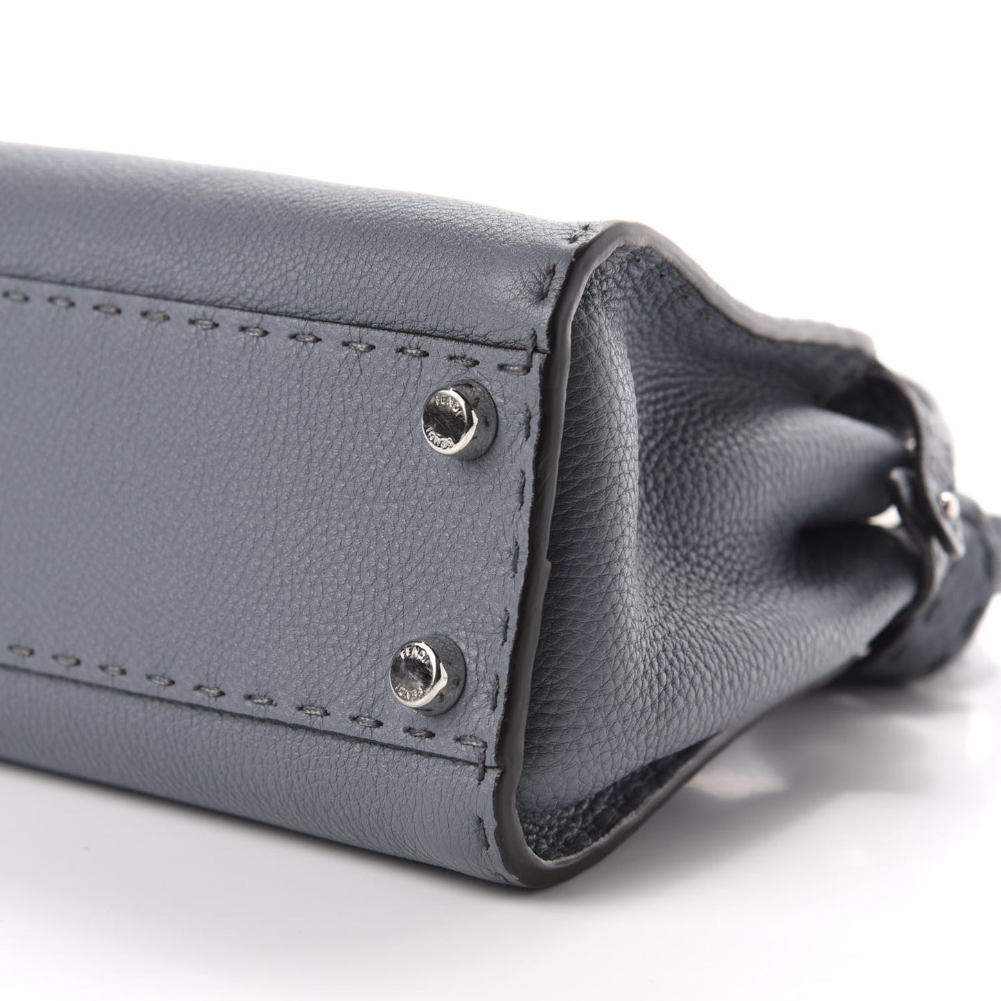 Calfskin Romano Selleria Bi-Color Mini Peekaboo Iconic Satchel Tempesta Bordeaux