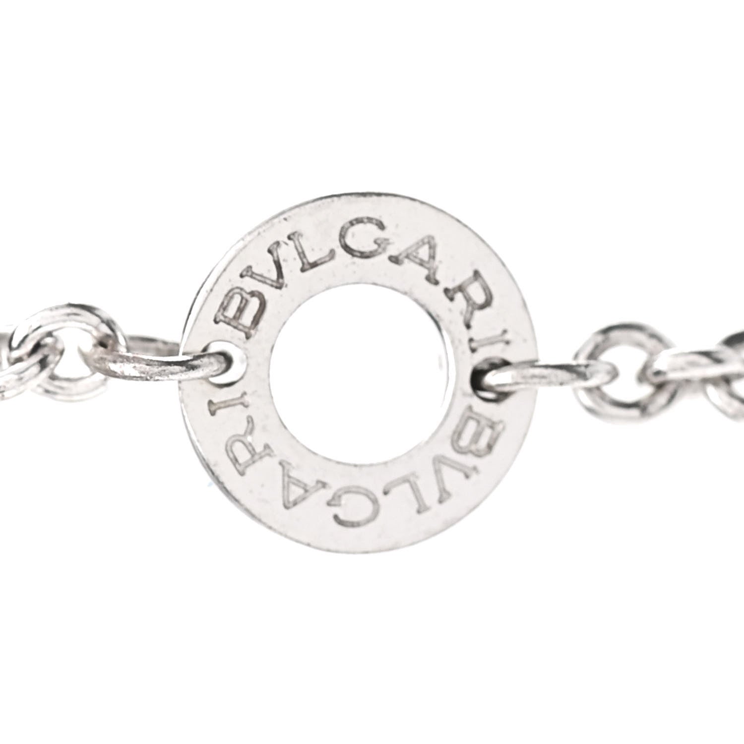 Bulgari Sterling Silver Ceramic Save The Children Pendant Necklace 4 of 9