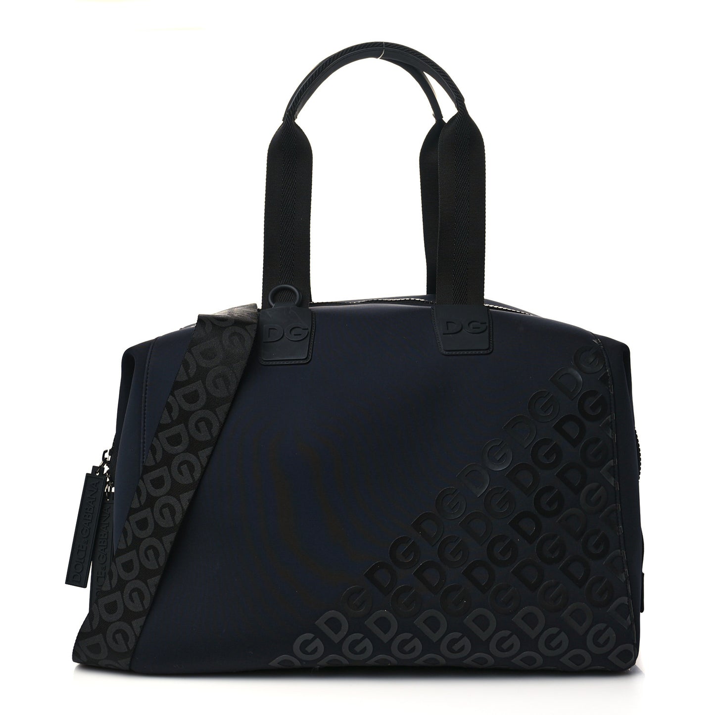 Neoprene Mania Logo Print Duffle Bag Black