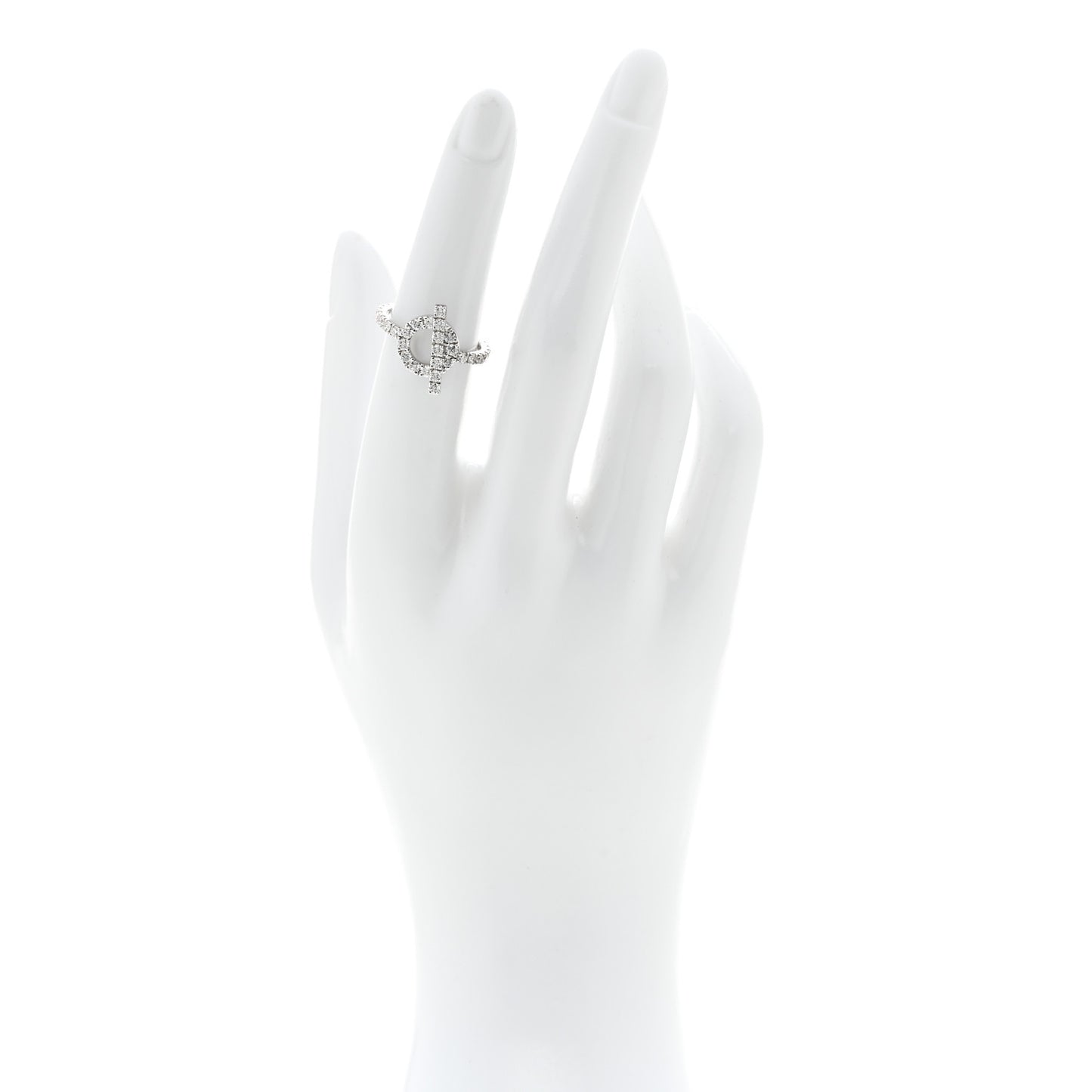 18K White Gold Diamond Finesse Ring 51 5.75