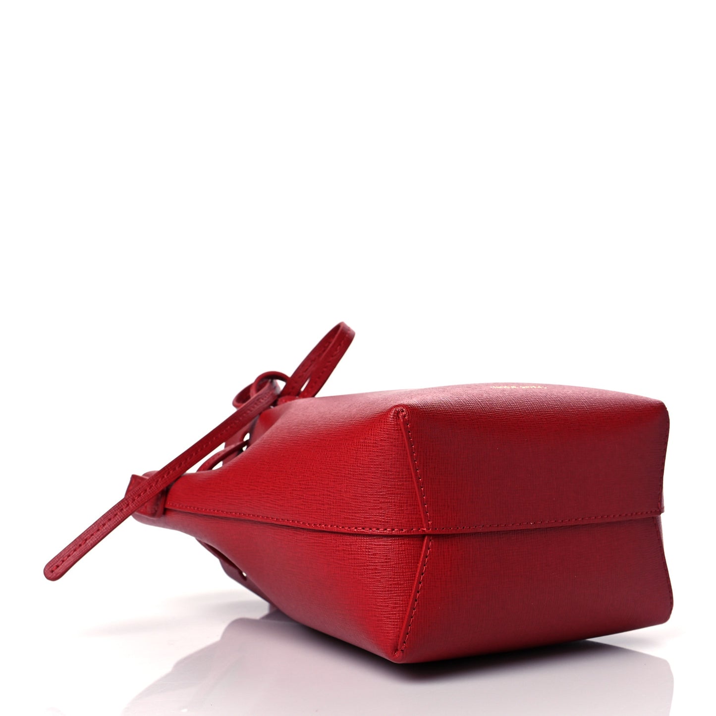 Saffiano Mini Bucket Bag Flamma