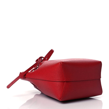 Mansur Gavriel Saffiano Mini Bucket Bag Flamma 3 of 9
