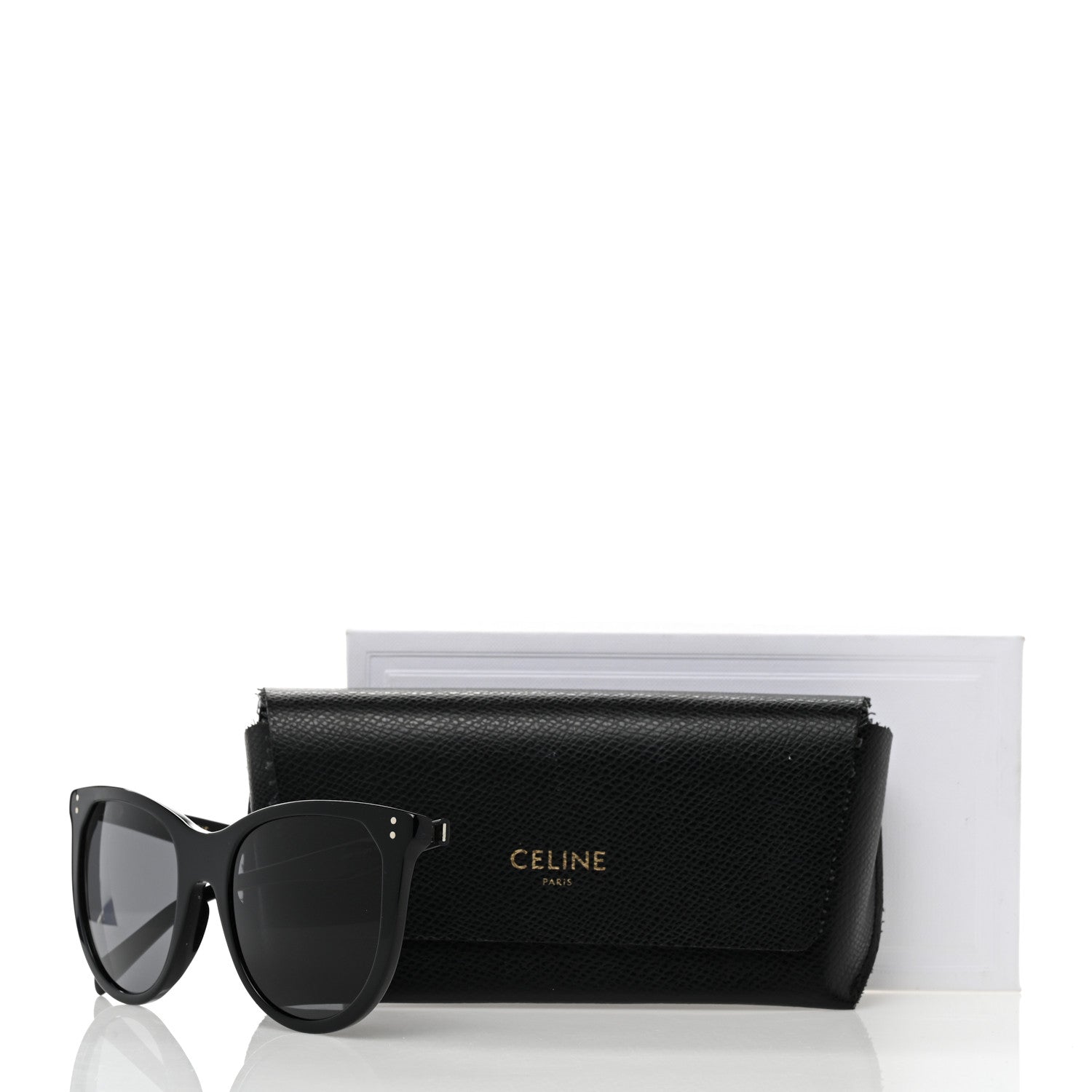 Celine Acetate Cat Eye Sunglasses CL401491 Black 7 of 7