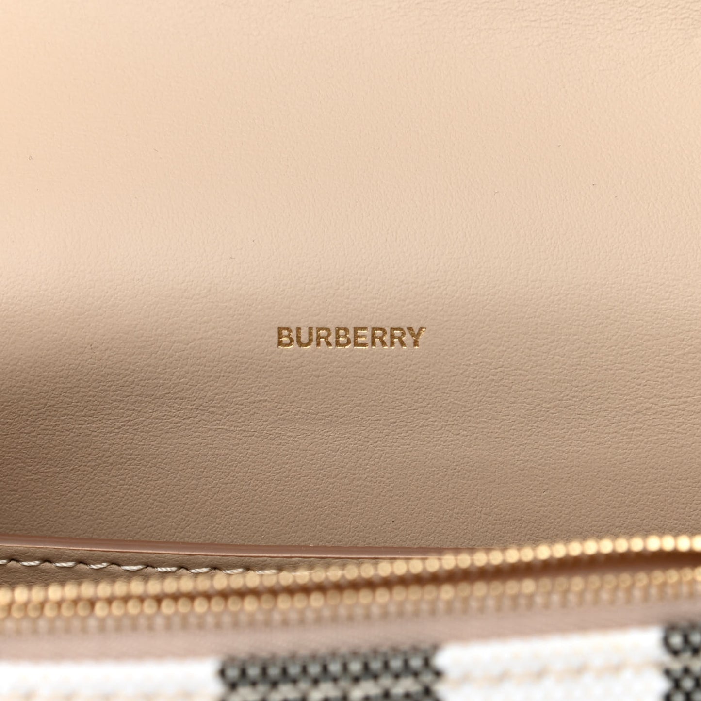 Canvas Check Hackberry Crossbody Bag Soft Fawn