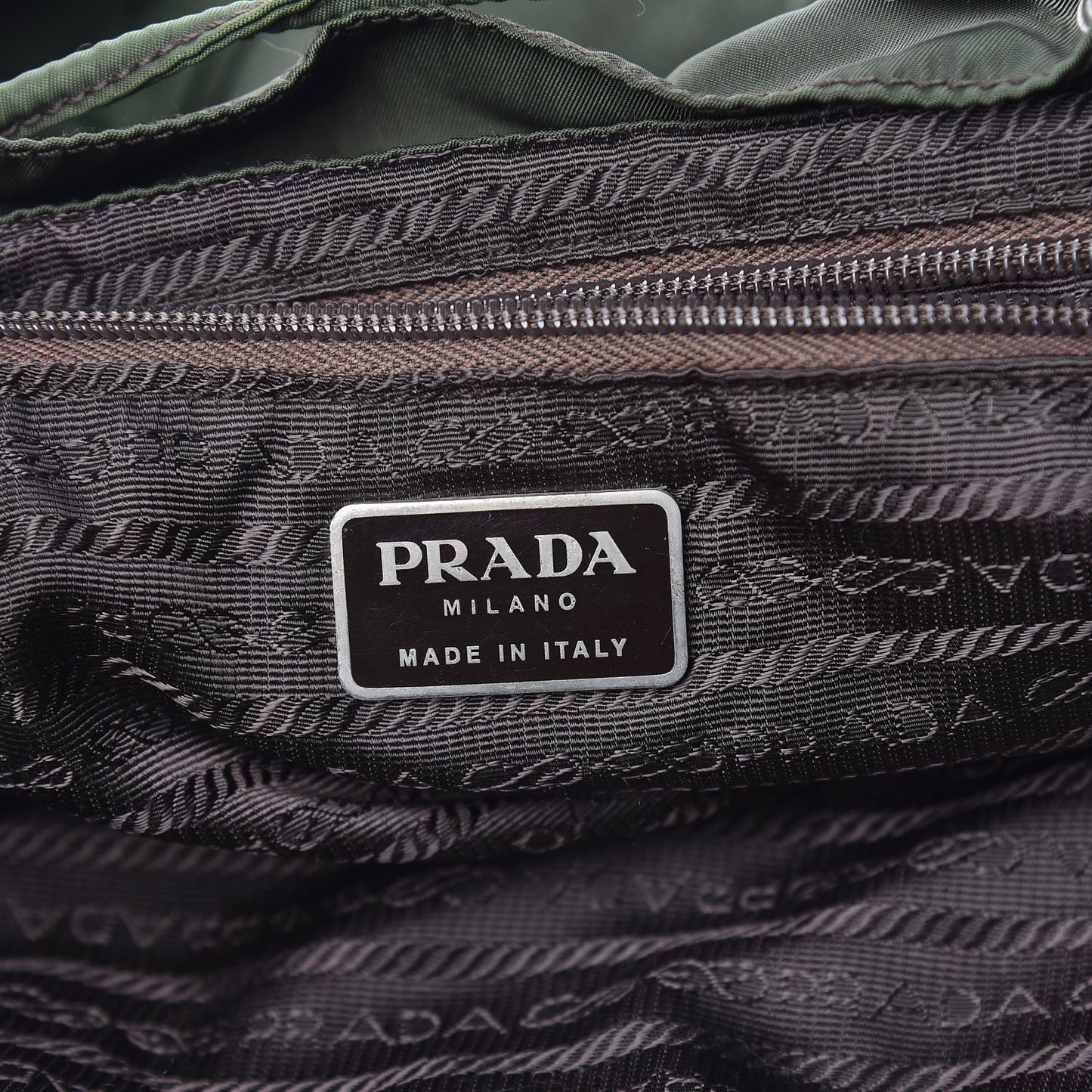 Nylon Vela Medium Backpack Green