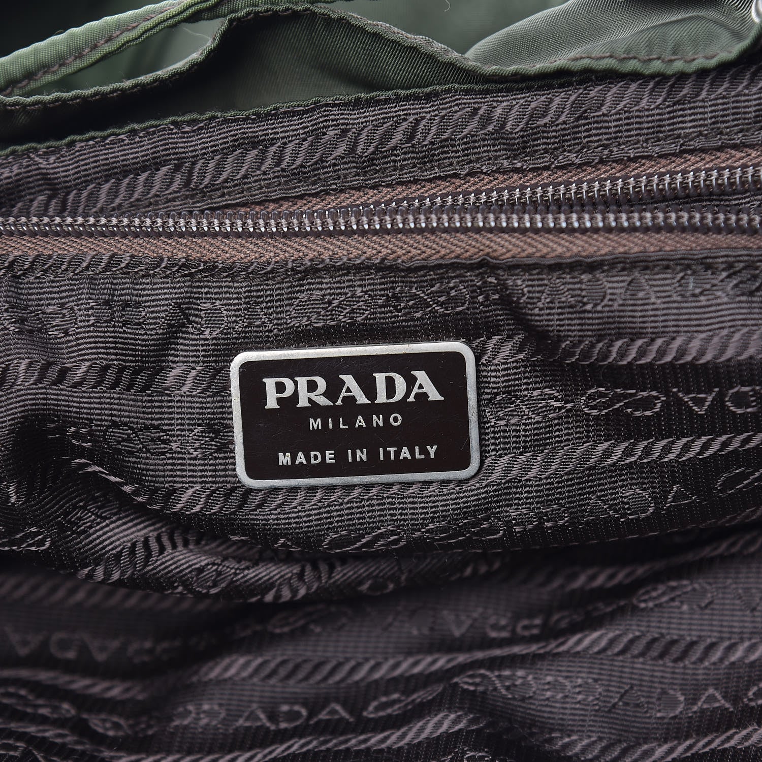 Prada Nylon Vela Medium Backpack Green 7 of 18