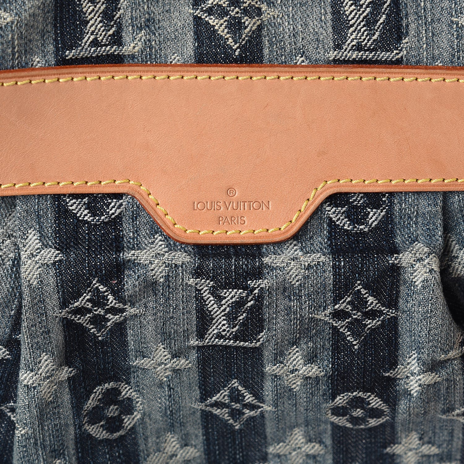 Louis Vuitton Denim Raye Porte Epaule MM 6 of 17