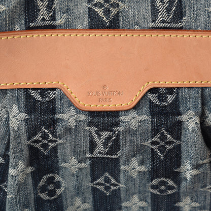 Louis Vuitton Denim Raye Porte Epaule MM 6 of 17